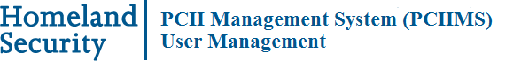 Homeland Security | PCII Management System 